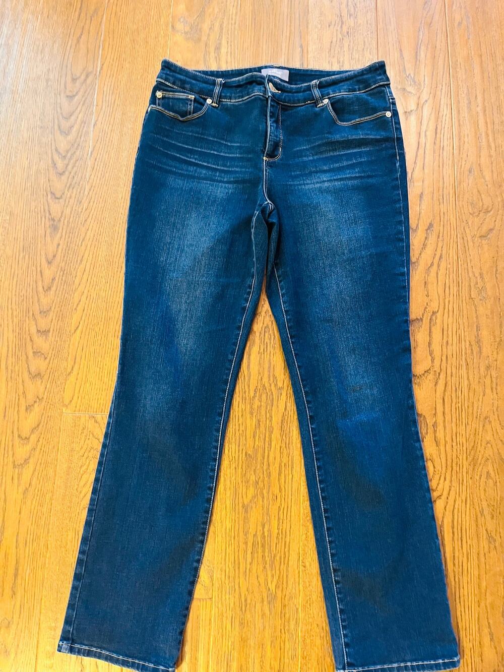 Chico’s So Slimming Women’s Jeans Stretch Denim Slimming Fit Comfort Waist